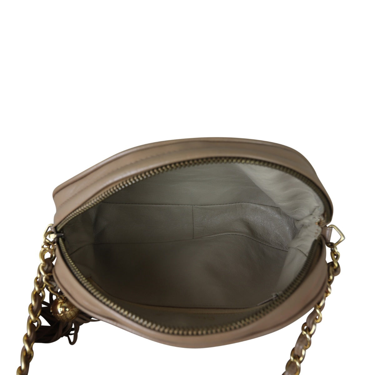 Chanel Vintage Camera Chain Bag | Dark Beige