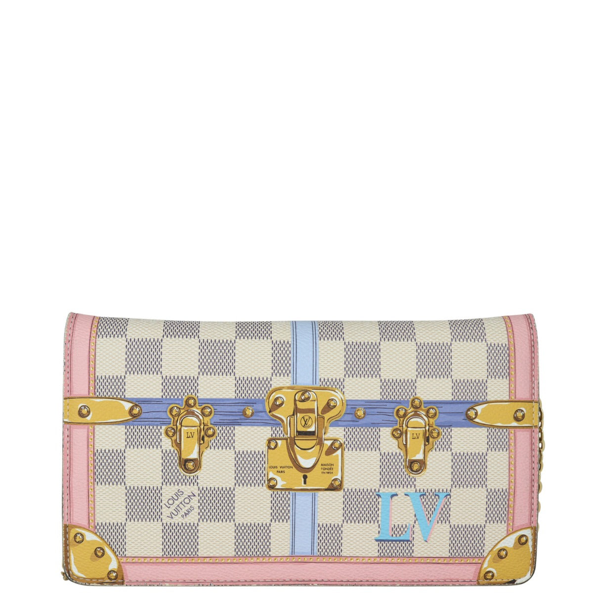 Louis Vuitton Summer Trunks Weekend Pochette Damier Azur