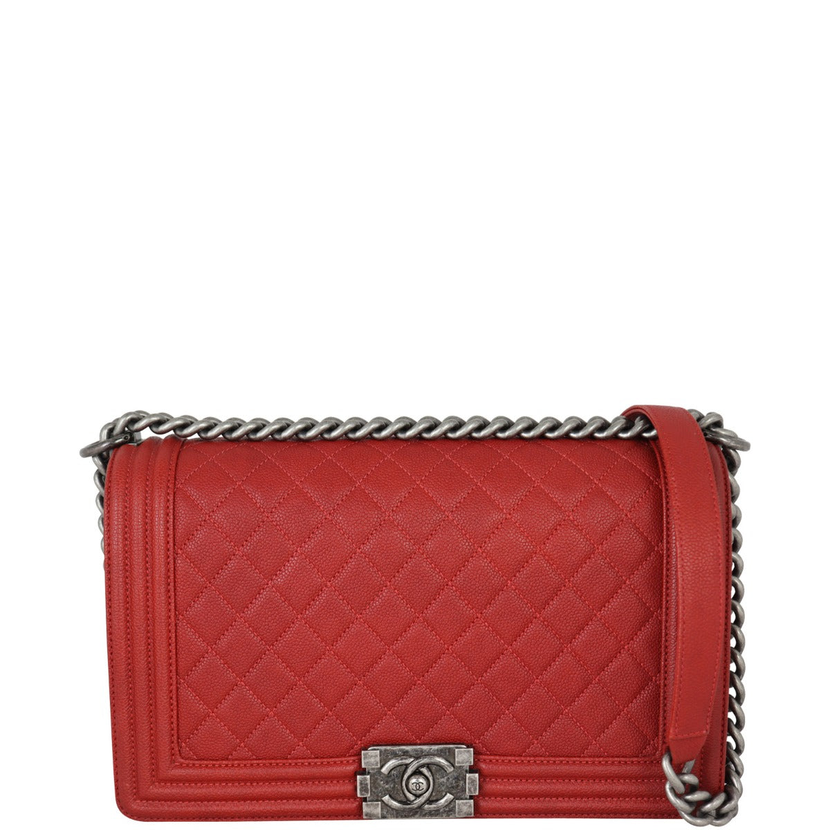 Chanel Boy New Medium | Red
