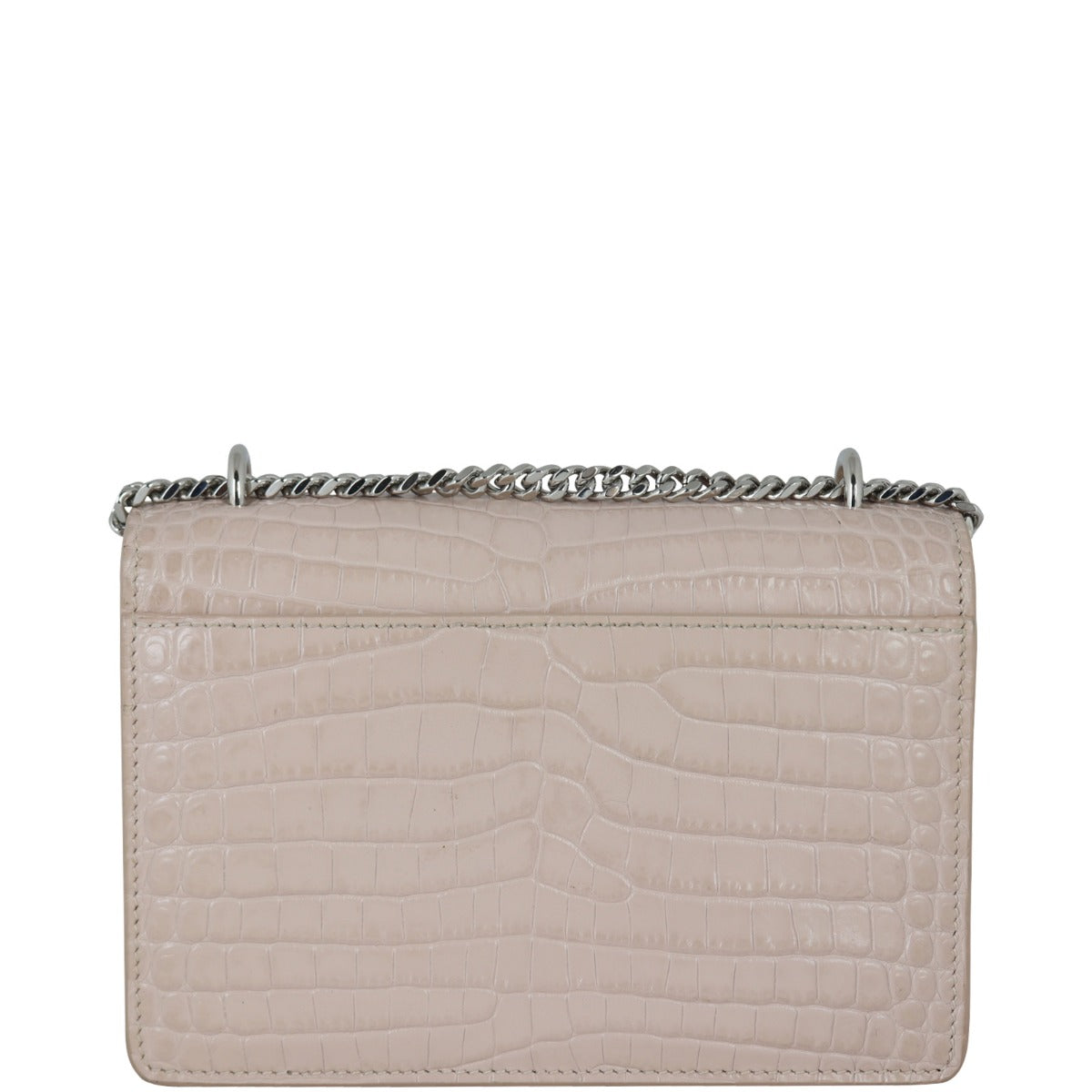Saint Laurent Sunset Mini Croc-Embossed