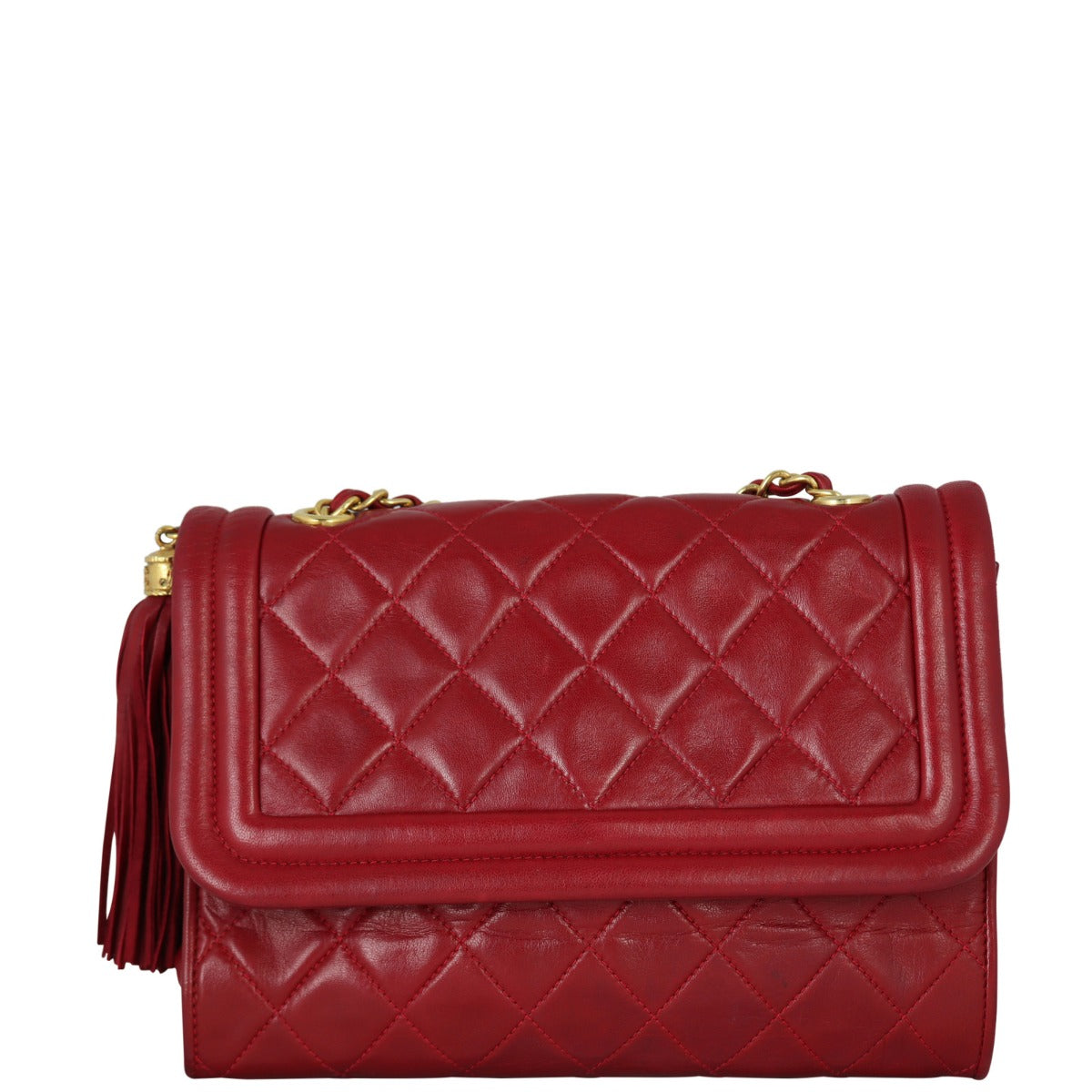 Chanel Vintage Quilted Flap Bag | Red