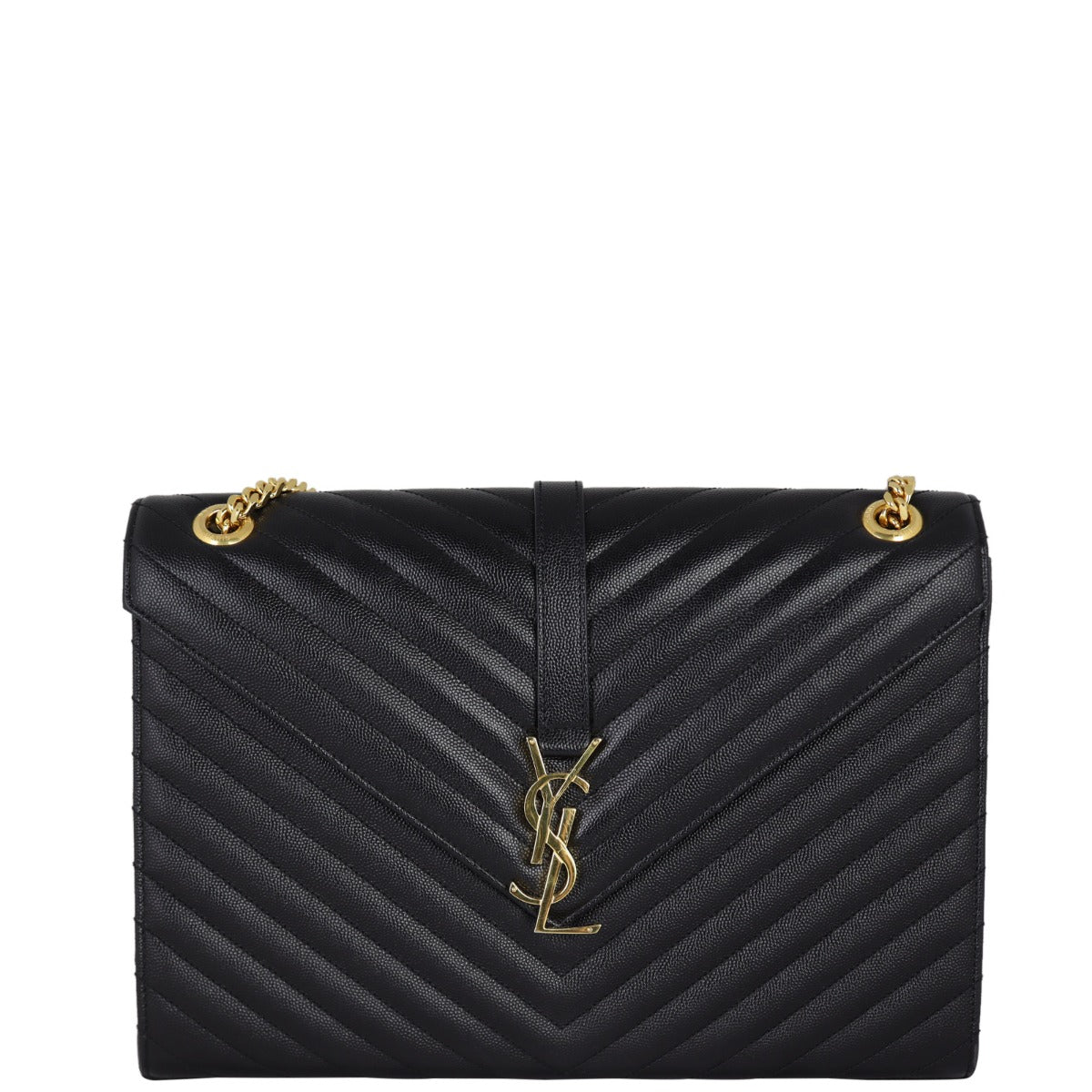 Saint Laurent Matelasse Envelope Large Bag