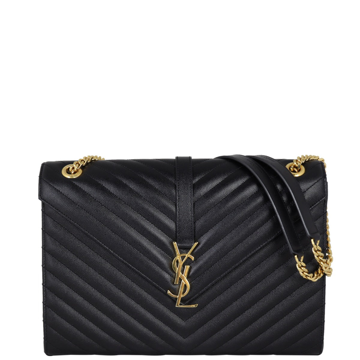 Saint Laurent Matelasse Envelope Large Bag