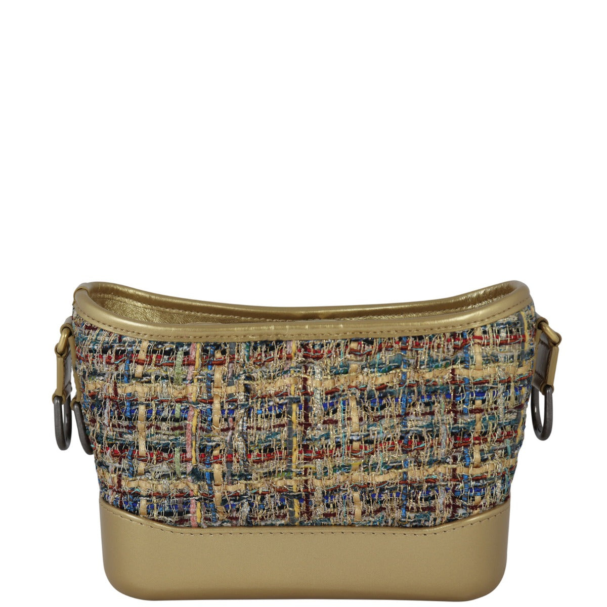 Chanel Gabrielle Tweed Hobo Small