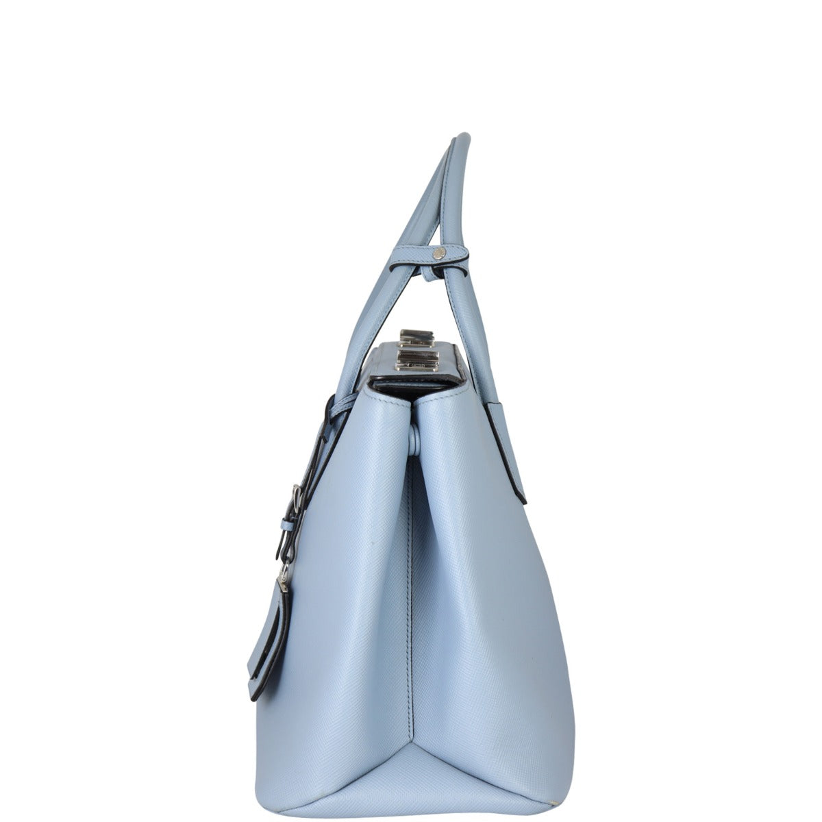 Prada Saffiano Cuir Twist Lock Tote