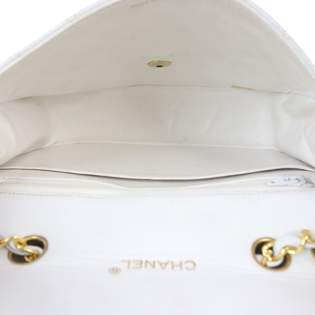 Chanel Vintage Half Moon Single Flap Bag