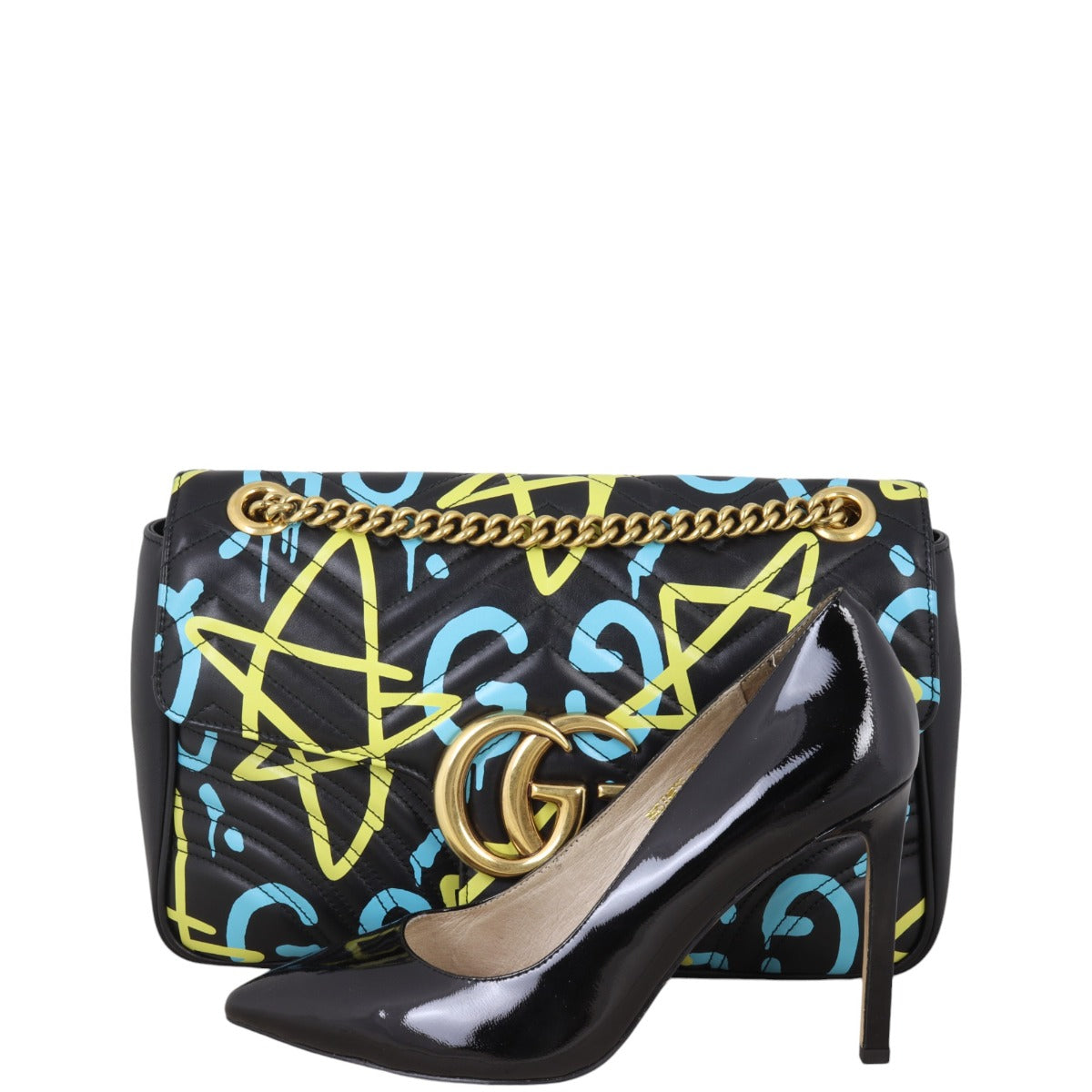 Gucci Marmont Matelassé GucciGhost Medium Shoulder Bag