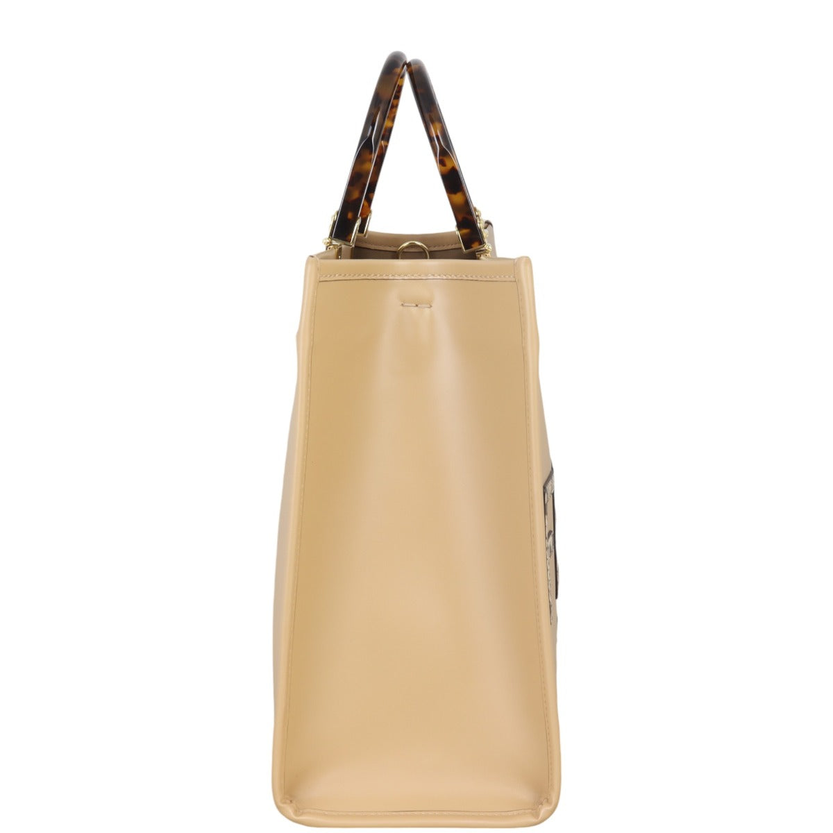 Fendi Sunshine Shopper Medium Python Trim