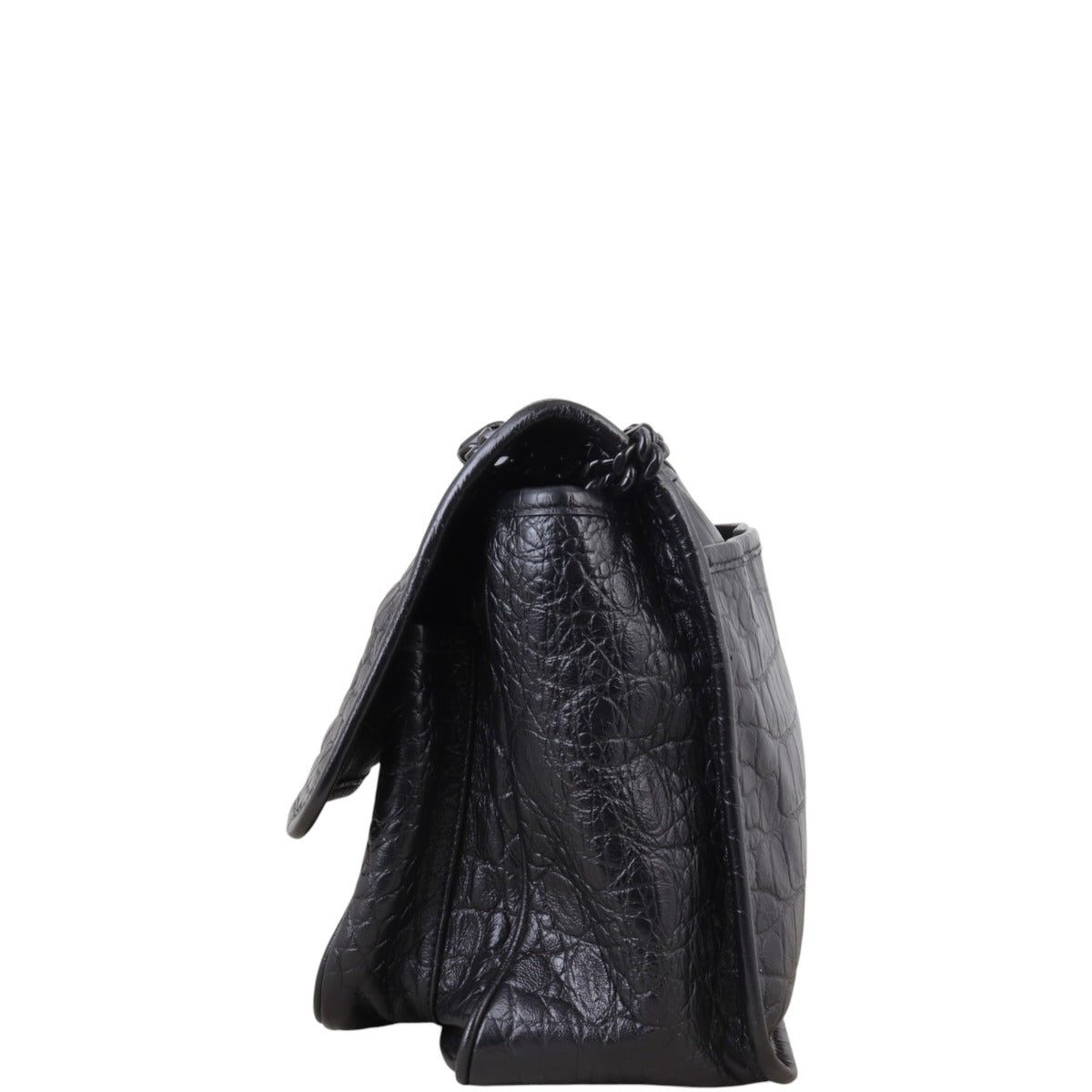 Saint Laurent Niki Medium Croc Embossed