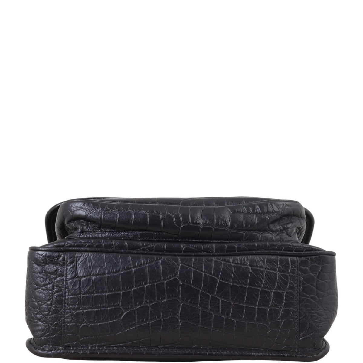 Saint Laurent Niki Medium Croc Embossed