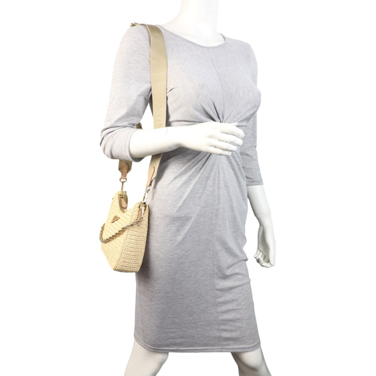 Prada Re-Edition 2005 Crochet Raffia Shoulder Bag