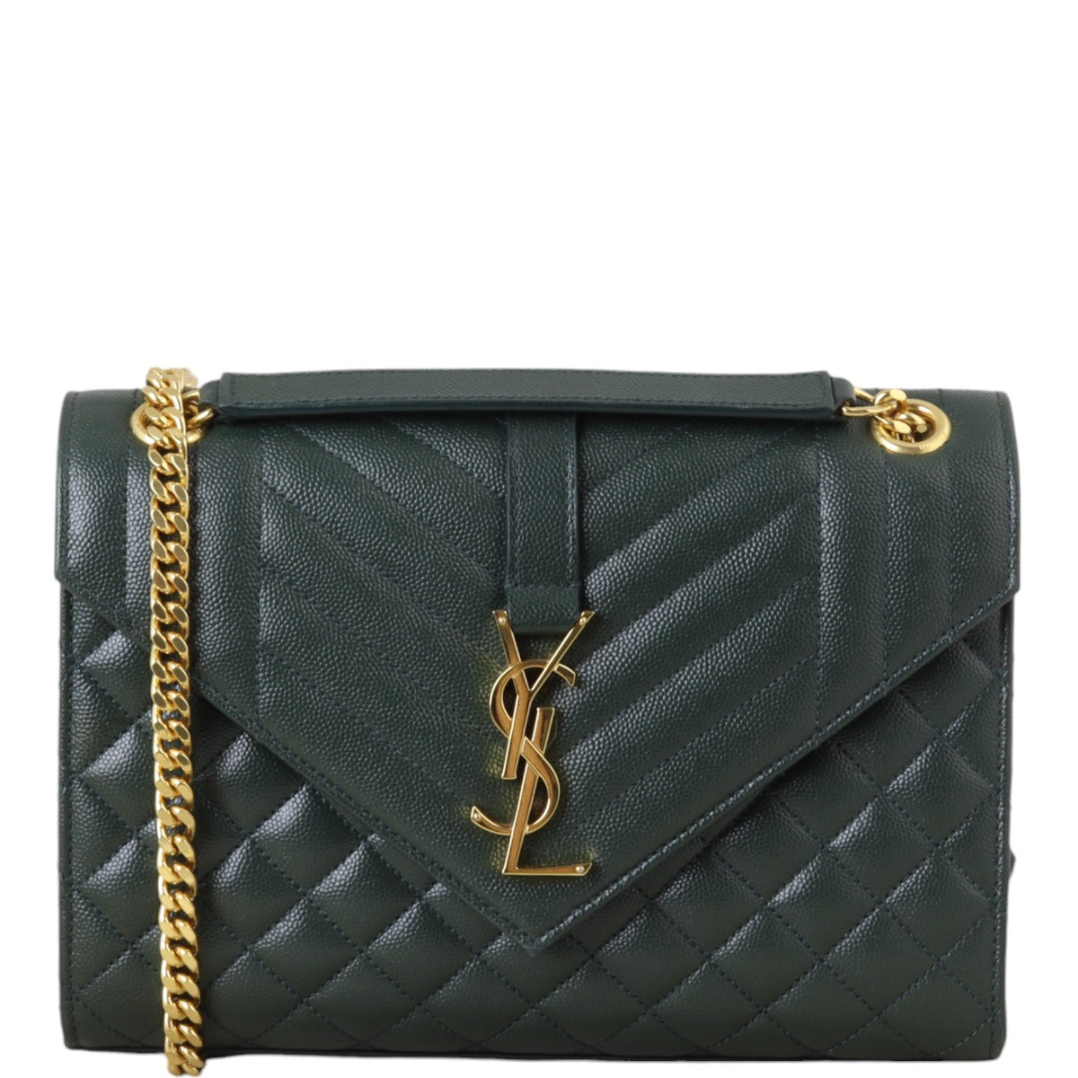 Saint Laurent Monogram Mix Matelasse Envelope Chain Bag Medium