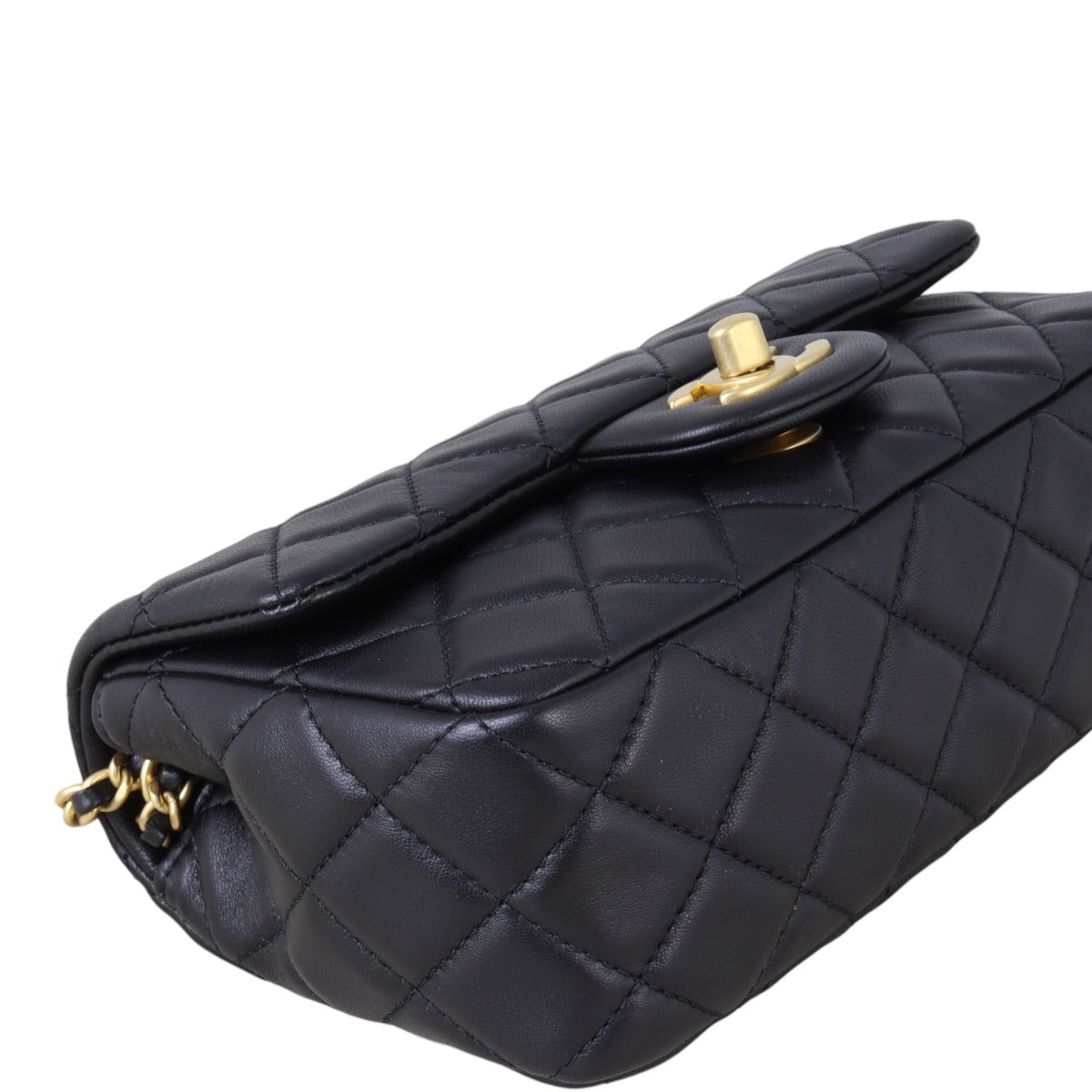 Chanel Pearl Crush Mini Rectangular Flap Bag Lambskin