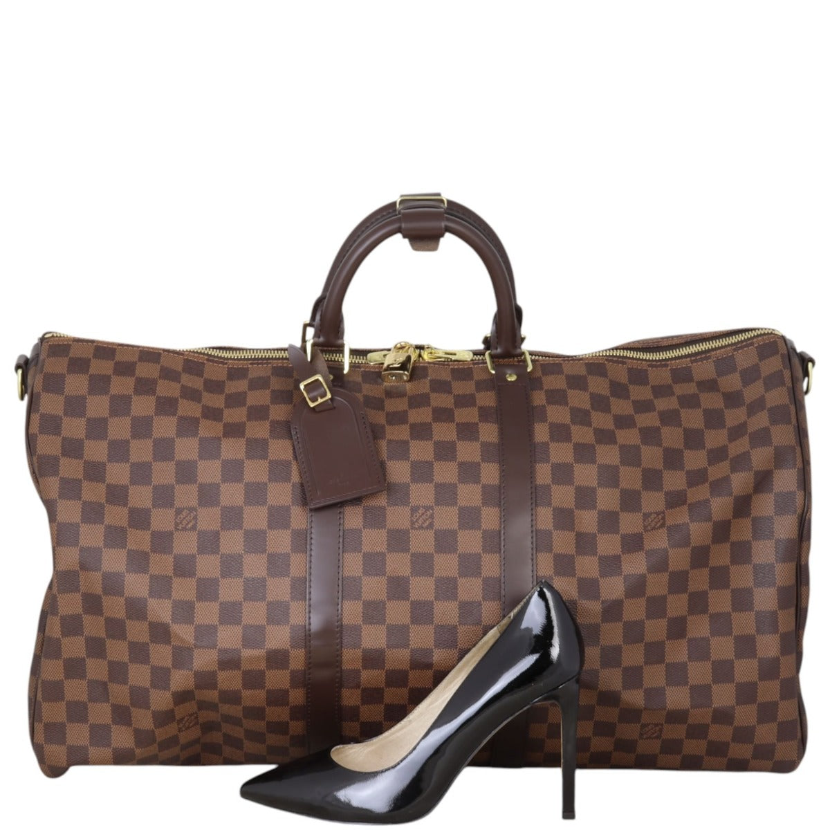 Louis Vuitton Keepall 55 Bandouliere Damier Ebene
