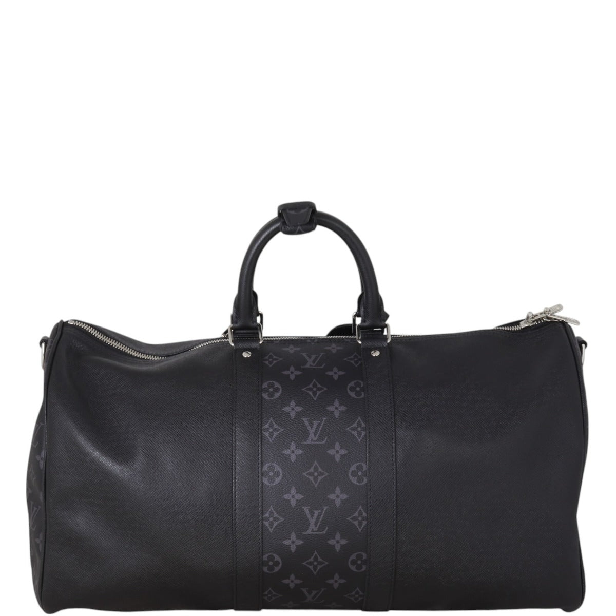 Louis Vuitton Keepall 50 Bandouliere Monogram Eclipse Taiga