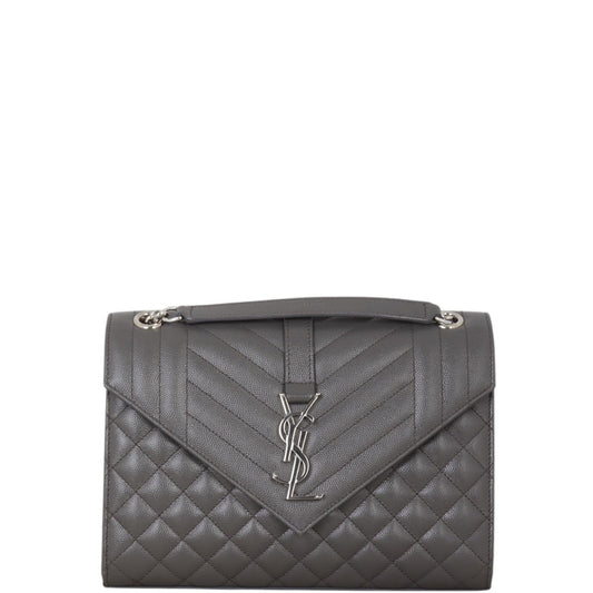 Saint Laurent Monogram Mix Matelasse Envelope Chain Bag Medium