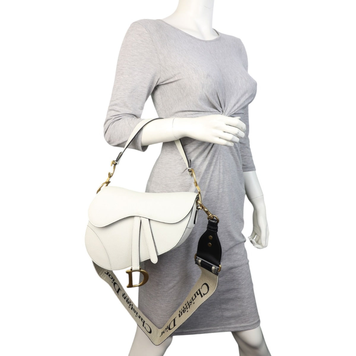 Dior Saddle Bag with Embroidered Strap
