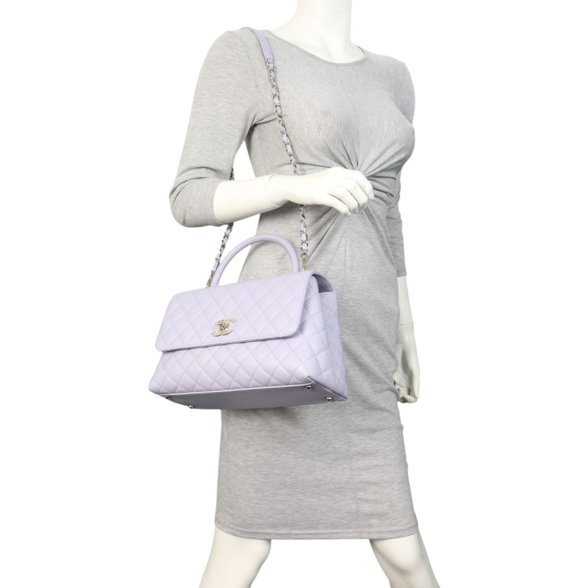 Chanel Coco Top Handle Flap Bag Medium