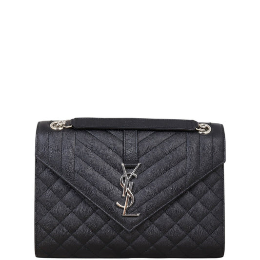 Saint Laurent Monogram Mix Matelasse Envelope Chain Bag Medium