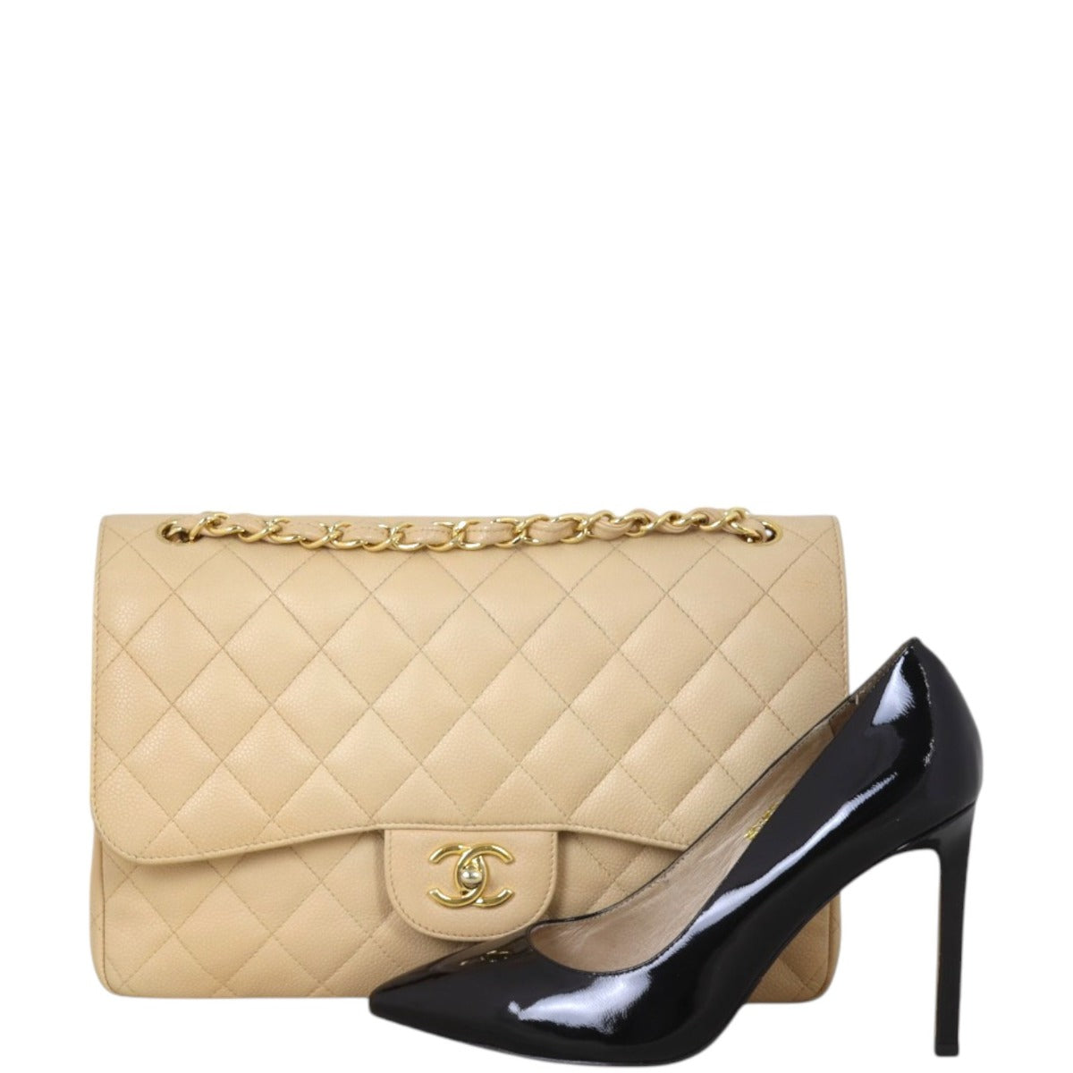 Chanel Classic Double Flap Jumbo Caviar