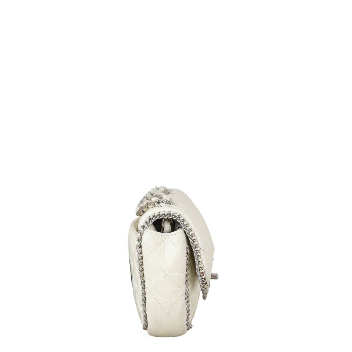 Chanel Chain Trim East West Flap Bag