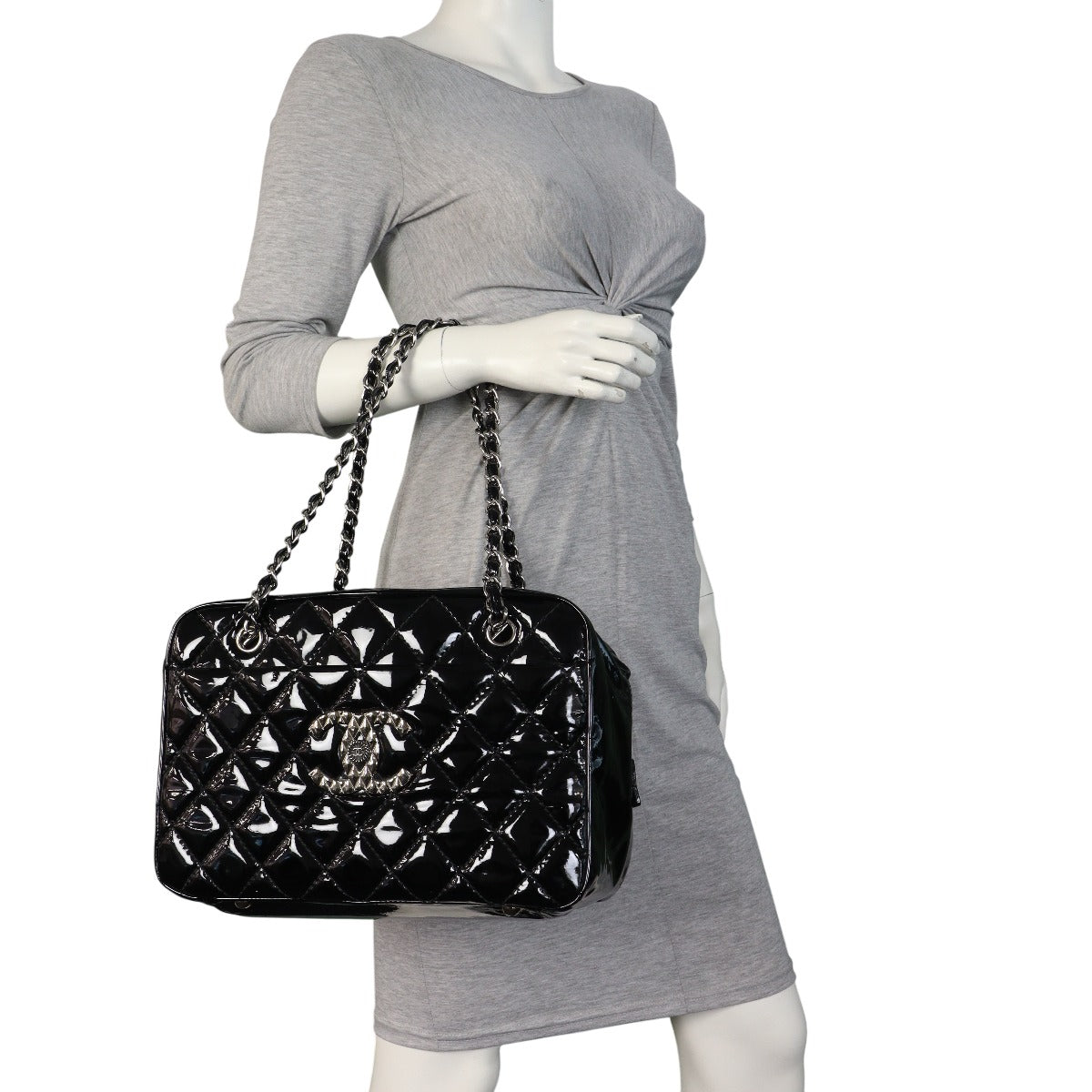 Chanel Brilliant Patent Camera Bag Large