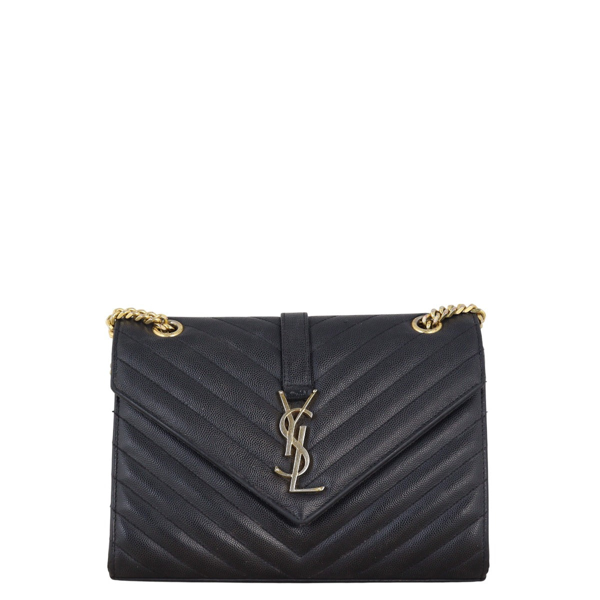 Saint Laurent Matelasse Envelope Medium Bag