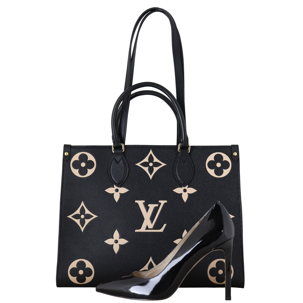 Louis Vuitton OnTheGo MM Monogram Empreinte Giant Bicolour