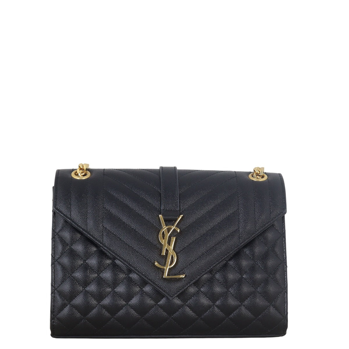 Saint Laurent Monogram Mix Matelasse Envelope Chain Bag Medium