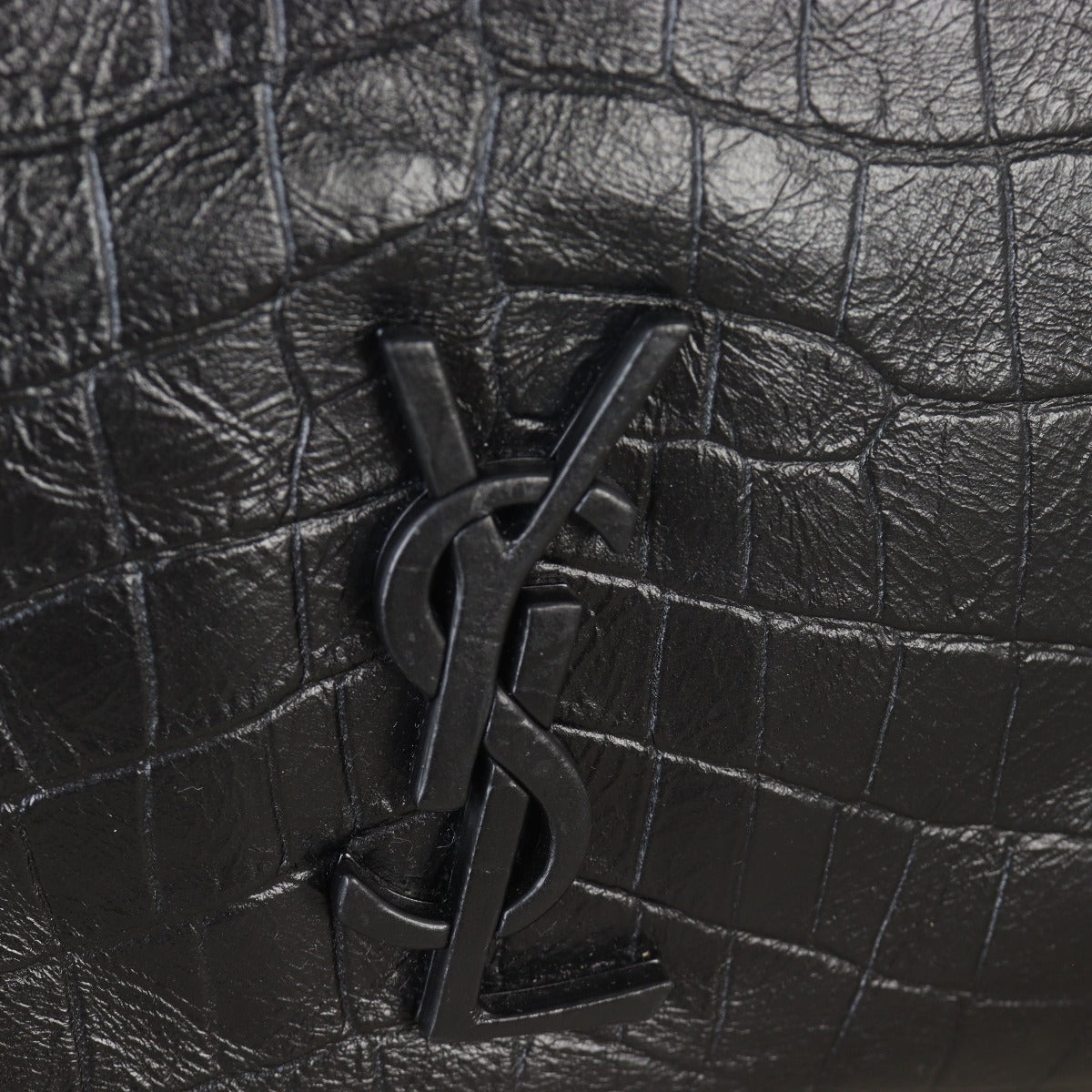 Saint Laurent Niki Tote Medium Croc Embossed