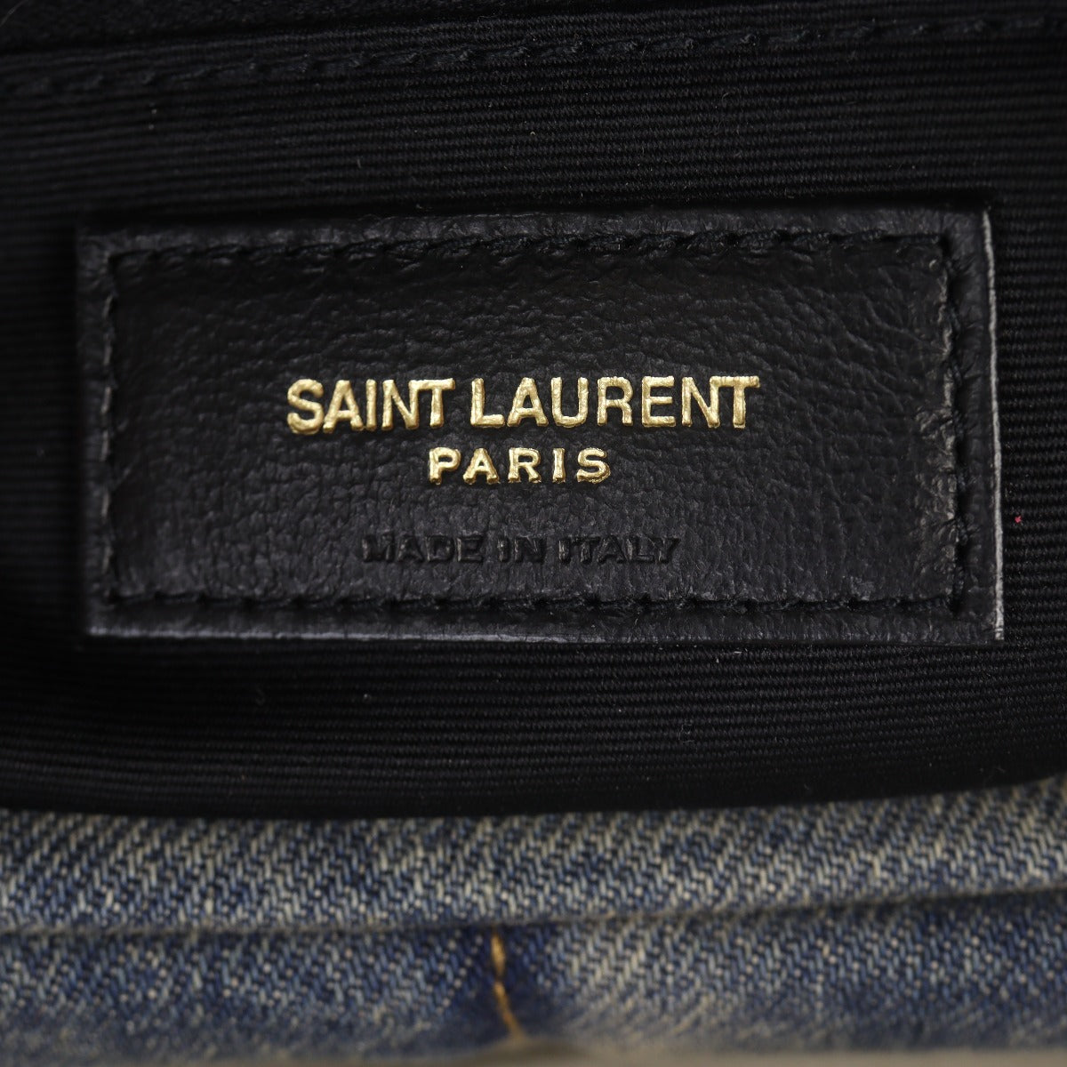 Saint Laurent Loulou Puffer Small Denim