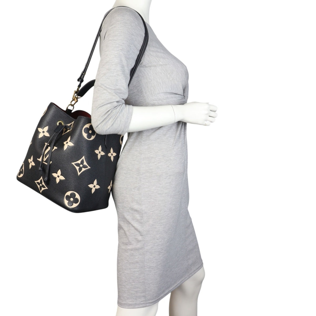 Louis Vuitton NeoNoe MM Monogram Empreinte Giant Bicolour