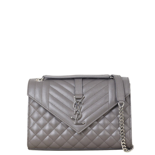 Saint Laurent Monogram Mix Matelasse Envelope Chain Bag Medium