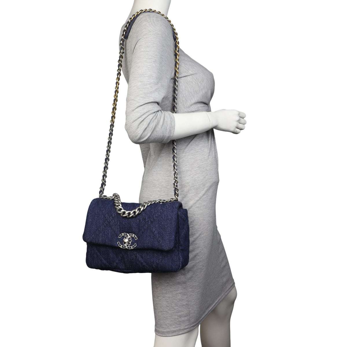 Chanel 19 Flap Bag Medium Denim