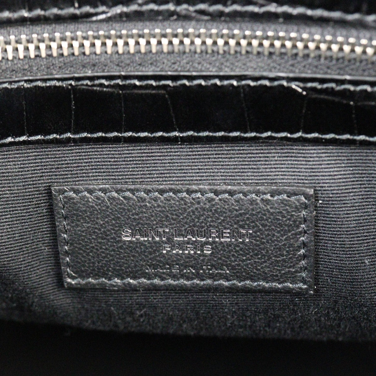 Saint Laurent Manhattan Tote Medium Croc Embossed