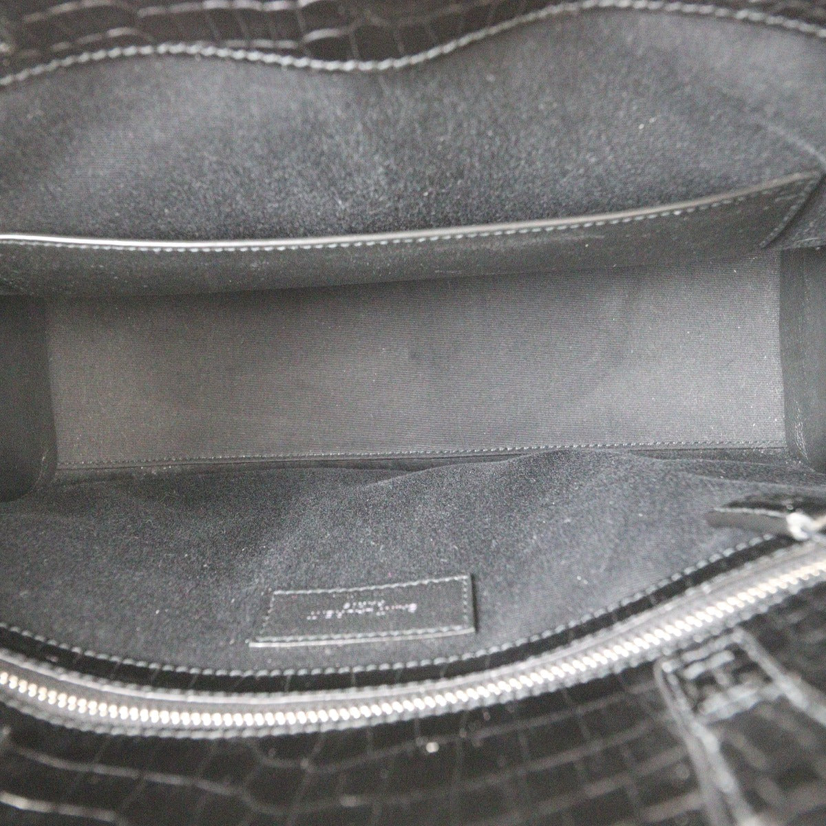 Saint Laurent Manhattan Tote Medium Croc Embossed