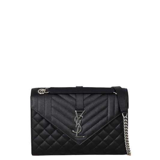 Saint Laurent Monogram Mix Matelasse Envelope Chain Bag Medium