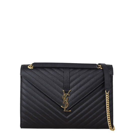 Saint Laurent Matelasse Envelope Large Bag