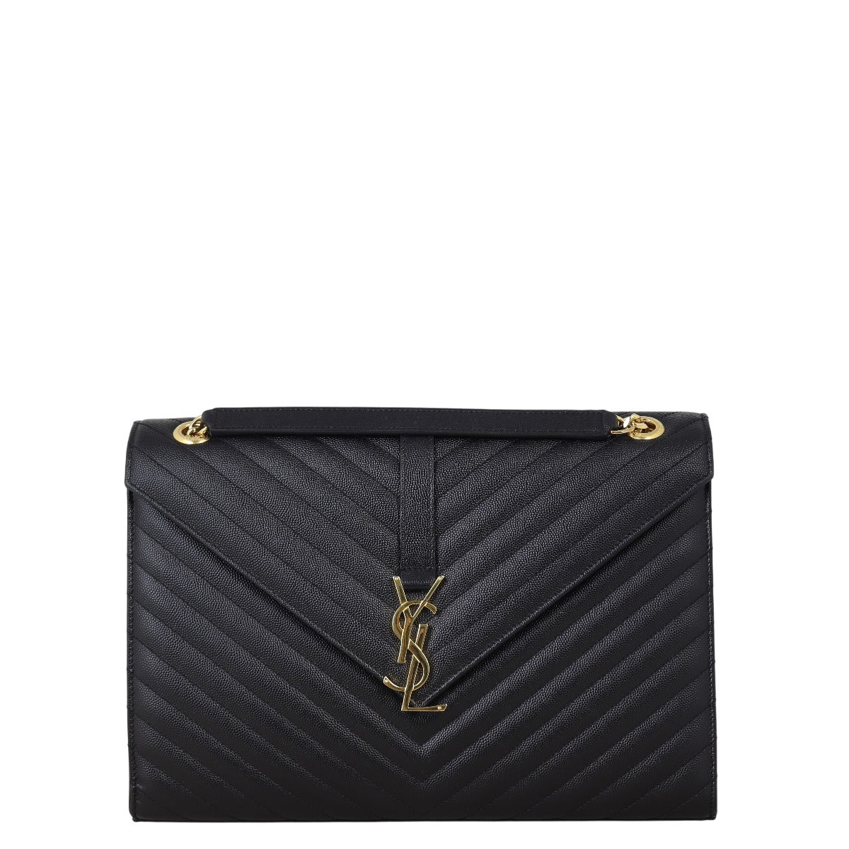 Saint Laurent Matelasse Envelope Large Bag