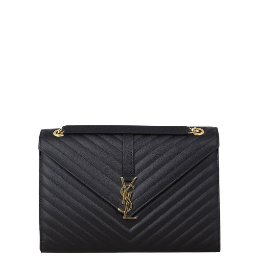 Saint Laurent Matelasse Envelope Large Bag