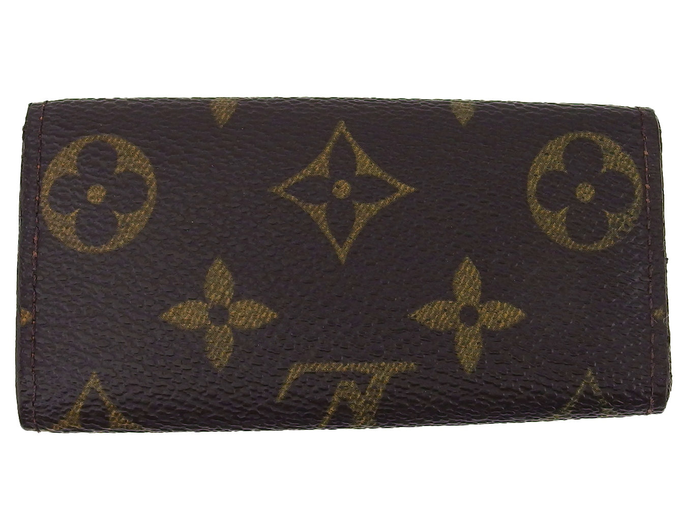 LOUIS VUITTON Key case Key holder Brown x beige Multicles4