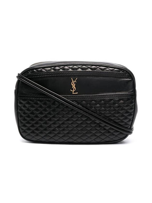 Luxury Saint Laurent Trending 2025 Victoire Quilting Cross Bag Black