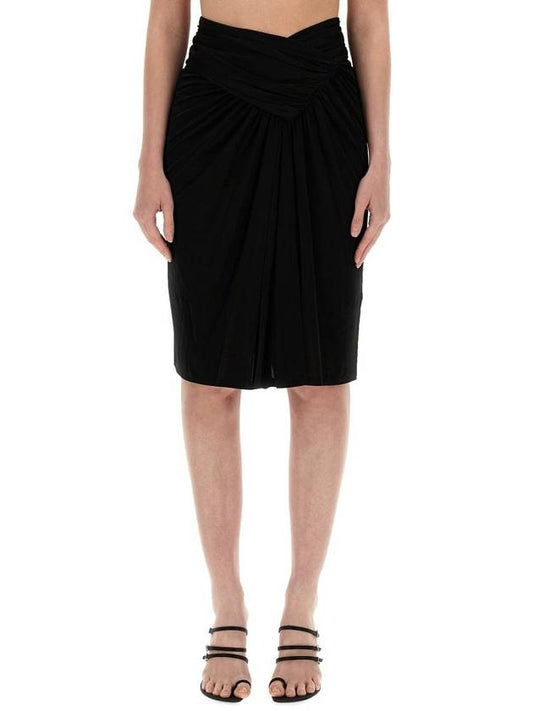 Luxury Saint Laurent Trending 2025 Midi Skirt 776439 Y7F981000