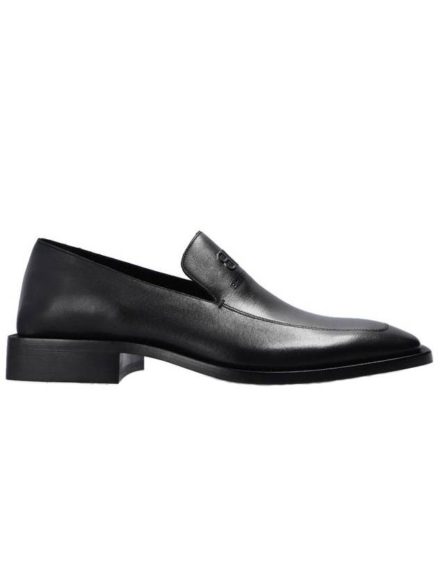 Luxury Balenciaga Trending 2025 BB Logo Square Toe Loafers Black