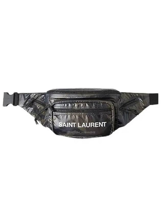 Luxury Saint Laurent Trending 2025 Nylon Logo Nuxx Cross Bag Camo