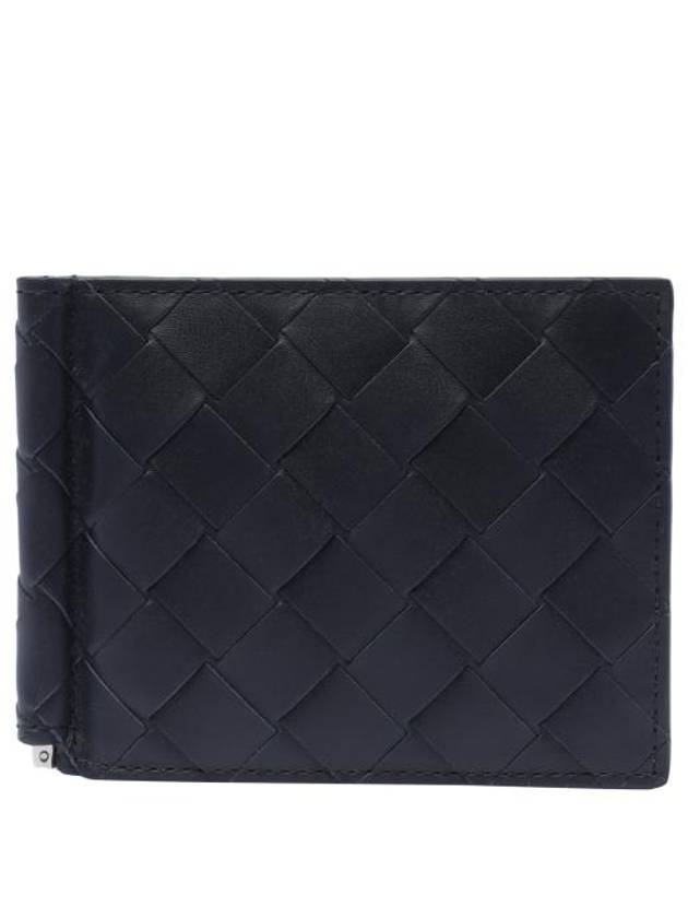 Luxury Bottega Veneta Intrecciato Money Clip Half Wallet Space