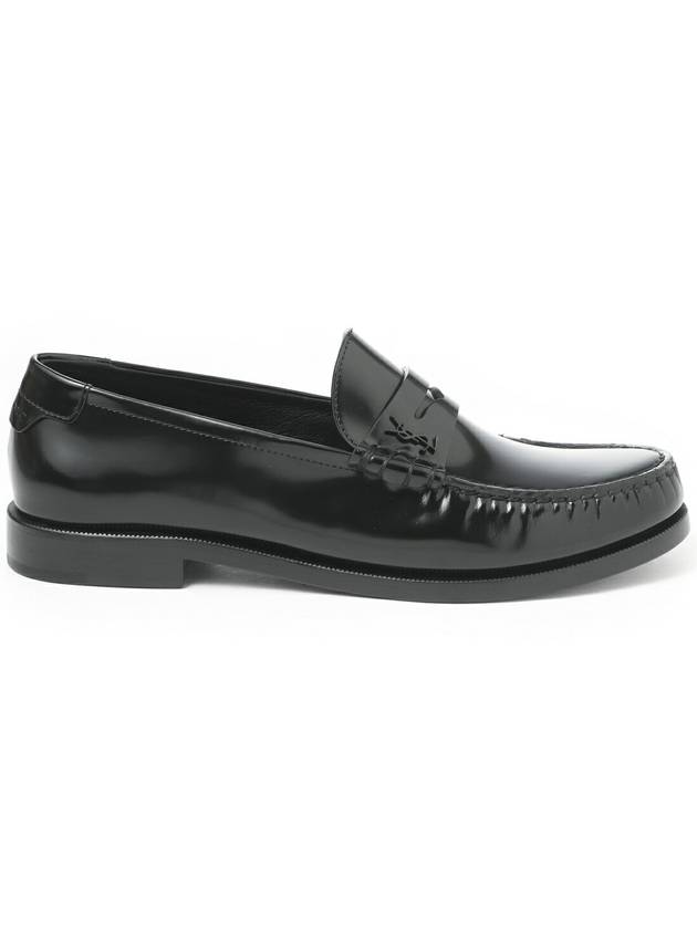 Luxury Saint Laurent Trending 2025 Women's Monogram Le Penny Loafer Black