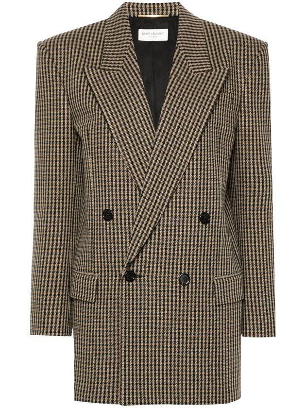 Luxury Saint Laurent Trending 2025 Double Breasted Blazer Jacket Beige