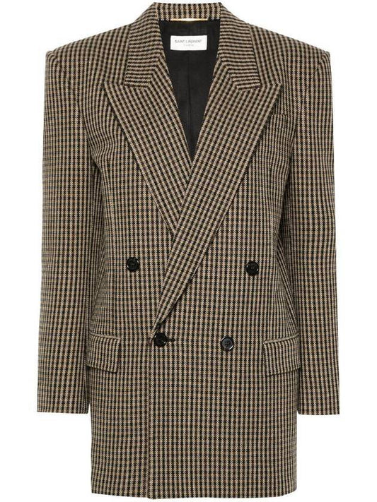 Luxury Saint Laurent Trending 2025 Double Breasted Blazer Jacket Beige