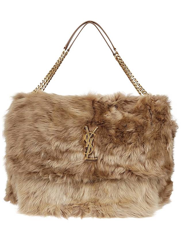 Luxury Saint Laurent Trending 2025 Niki Oversized Shearling Shoulder Bag Rouan